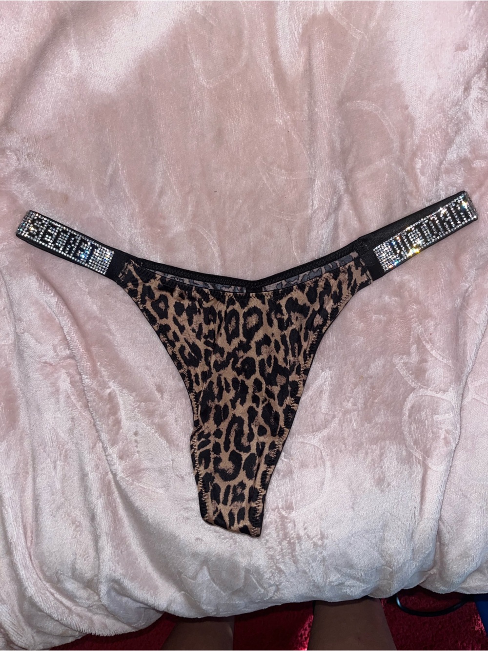 Victoria’s Secret Rhinestone Strap Thong size Medium